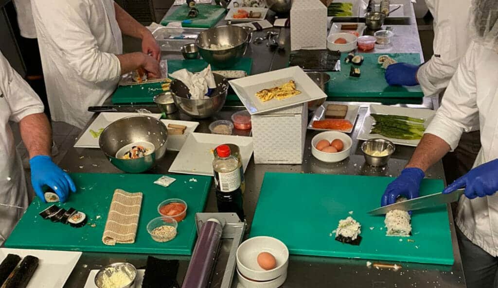 Mitkochen im Wiener Rathauskeller beim Gourmet Cookinar für Mitarbeiterinnen