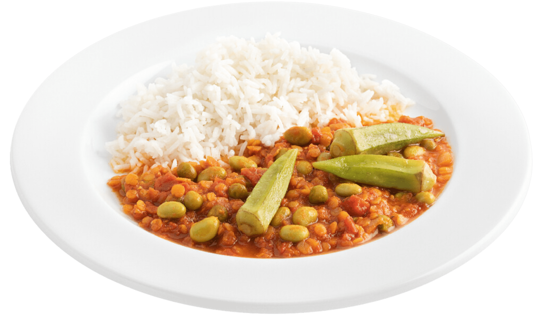 Rotes Linsen-Curry mit Basmatireis (Dal) von Gourmet Business
